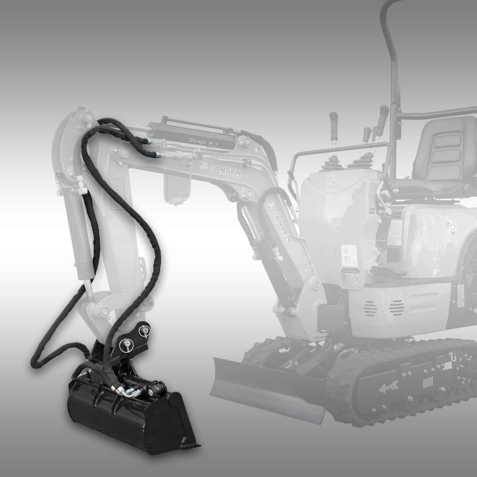 Pelle hydraulique pivotante pour Jansen MB-800