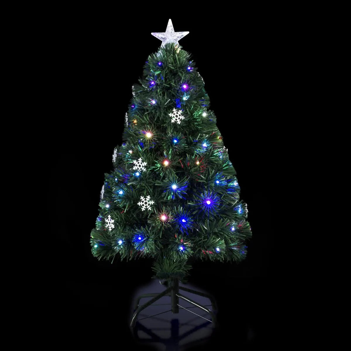 Sapin fibre optique intérieur lumineux 118 LED H120cm + transfo Ma Maisons