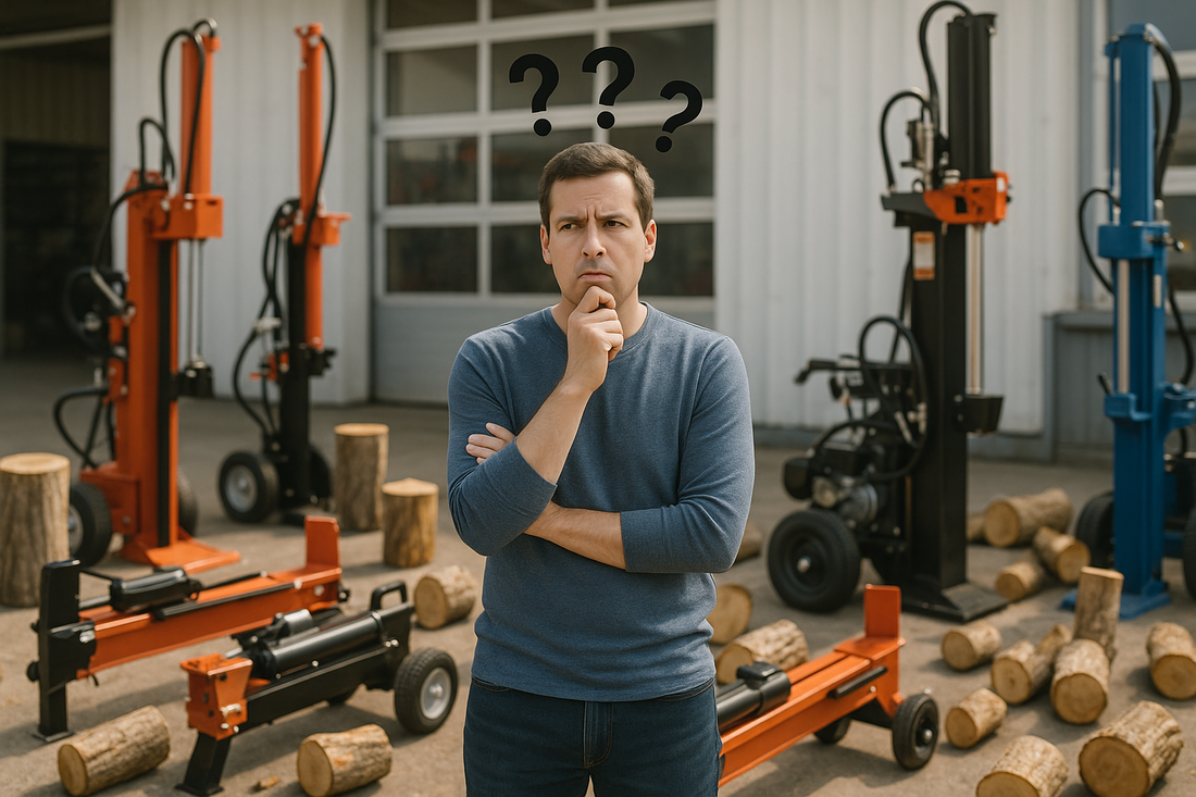 a person trying to choose which log splitter is right for them
