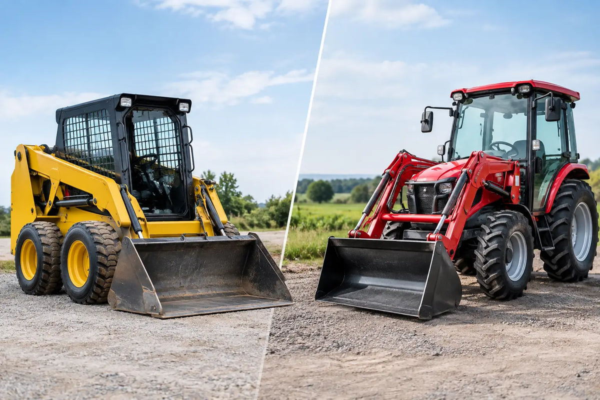 Skid loader versus tracteur compact : lequel choisir ?