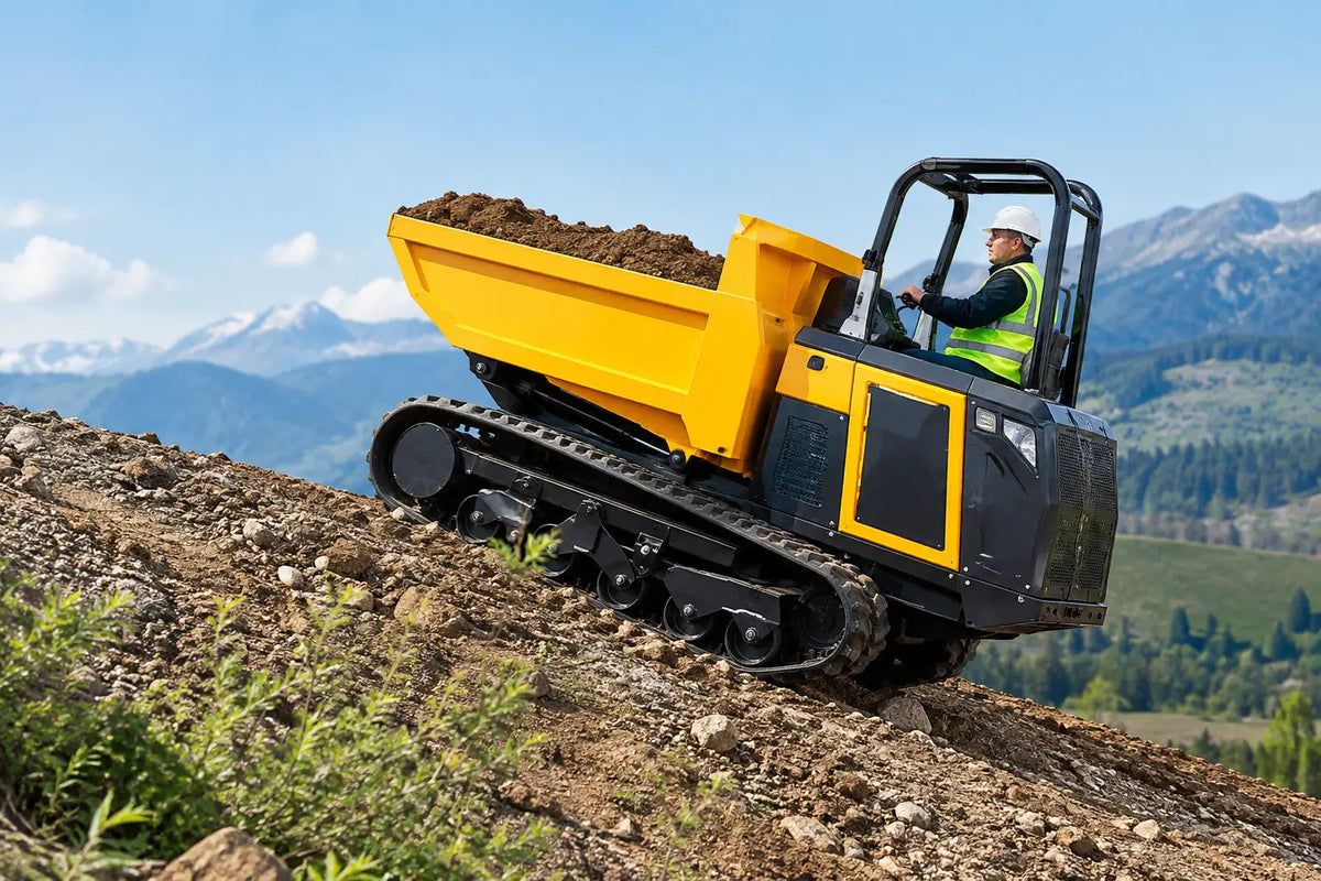 Meilleurs dumpers sur chenilles pour pentes