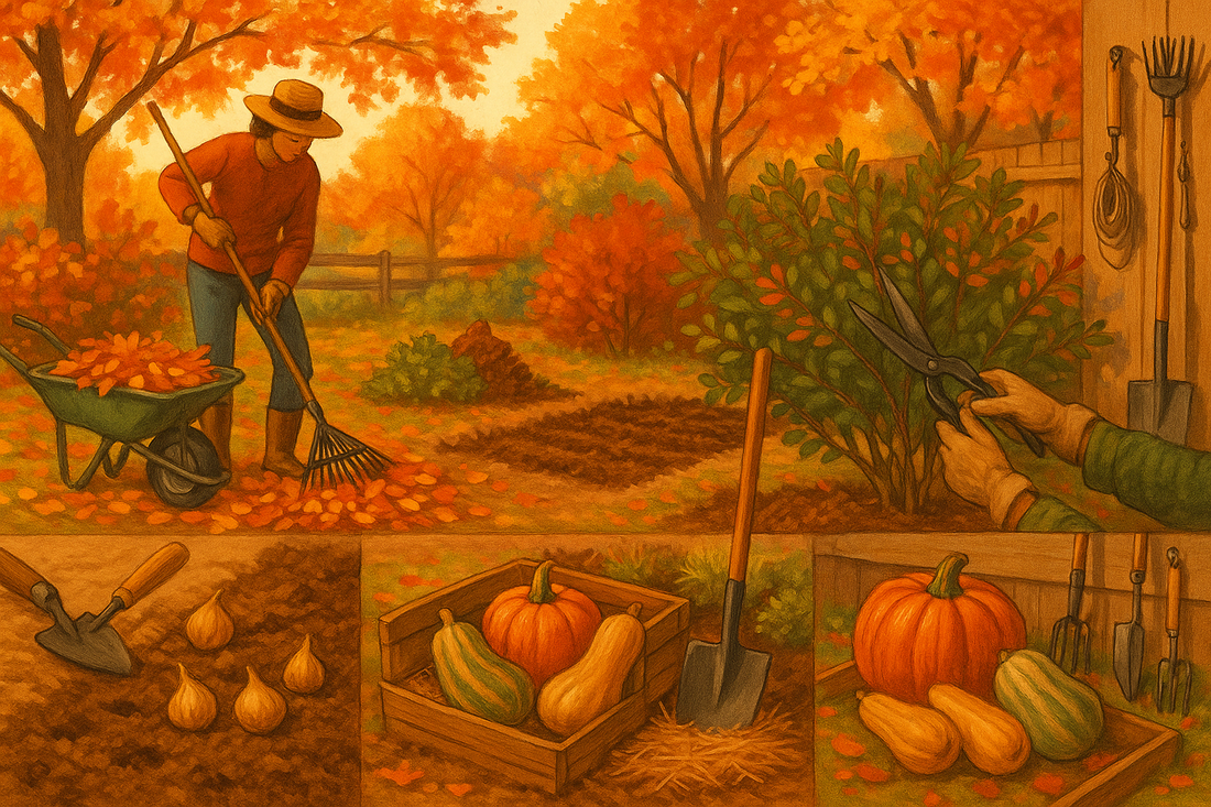 Travaux au jardin pour l'automne