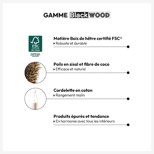 Balais intérieur en bois "Blackwood" Ma Maisons