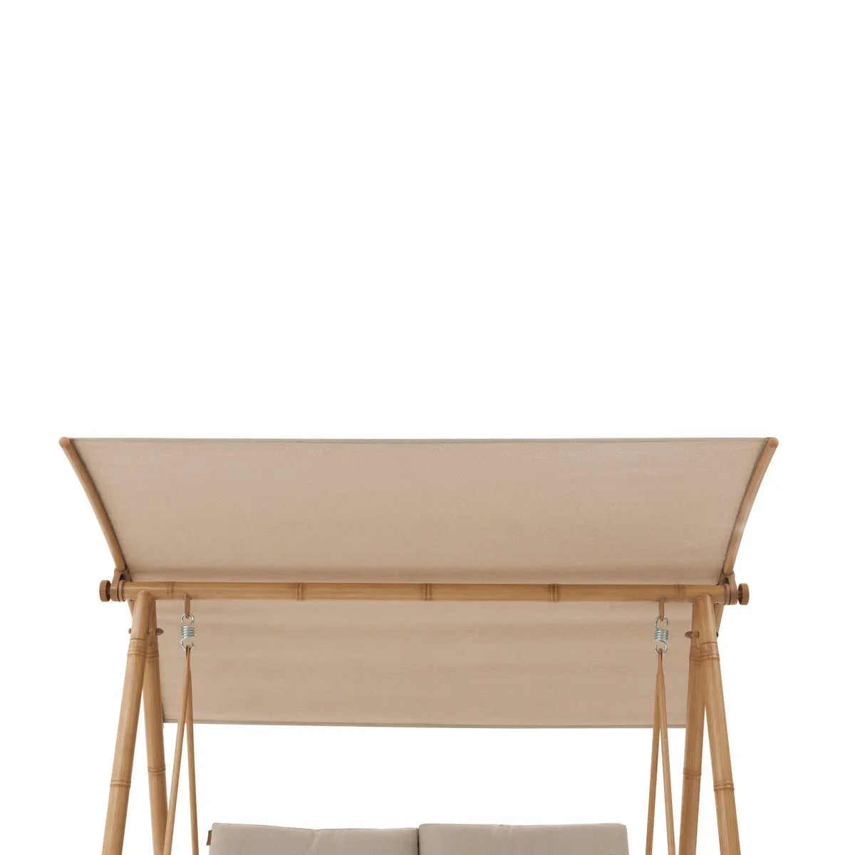 Balancelle de jardin "Baroe" beige 170 x 129 x 213cm en acier et texaline Ma Maisons