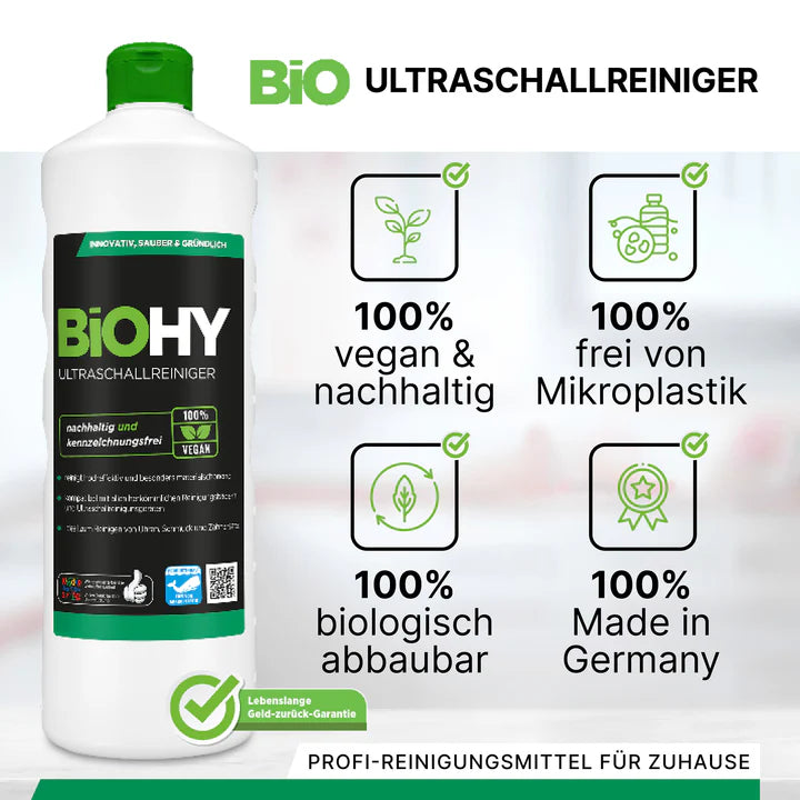 BiOHY Nettoyeur à ultrasons, Nettoyeur de bain à ultrasons, Nettoyeur pour appareil à ultrasons Ma Maisons
