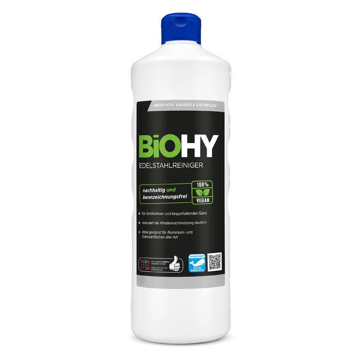 BiOHY nettoyant inox, nettoyant inox spray, produit d'entretien inox, produit de nettoyage inox 1L Ma Maisons