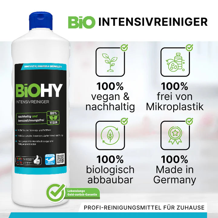 BiOHY nettoyant intensif, nettoyant industriel, nettoyant universel, produit de nettoyage concentré 1L Ma Maisons