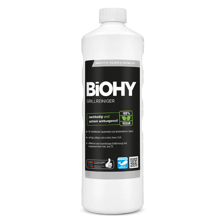 BiOHY nettoyant pour barbecue, nettoyant pour barbecue à gaz, nettoyant pour BBQ, nettoyant pour grille de barbecue 1L Ma Maisons