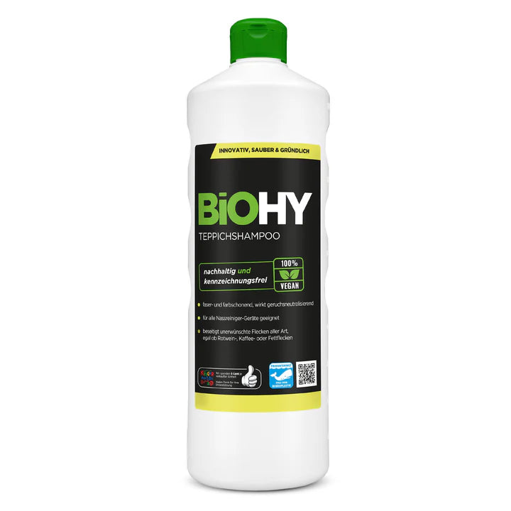 BiOHY shampooing pour tapis, nettoyant pour tapis, mousse pour tapis 1L Ma Maisons