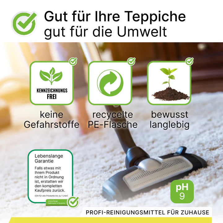 BiOHY shampooing pour tapis, nettoyant pour tapis, mousse pour tapis 1L Ma Maisons