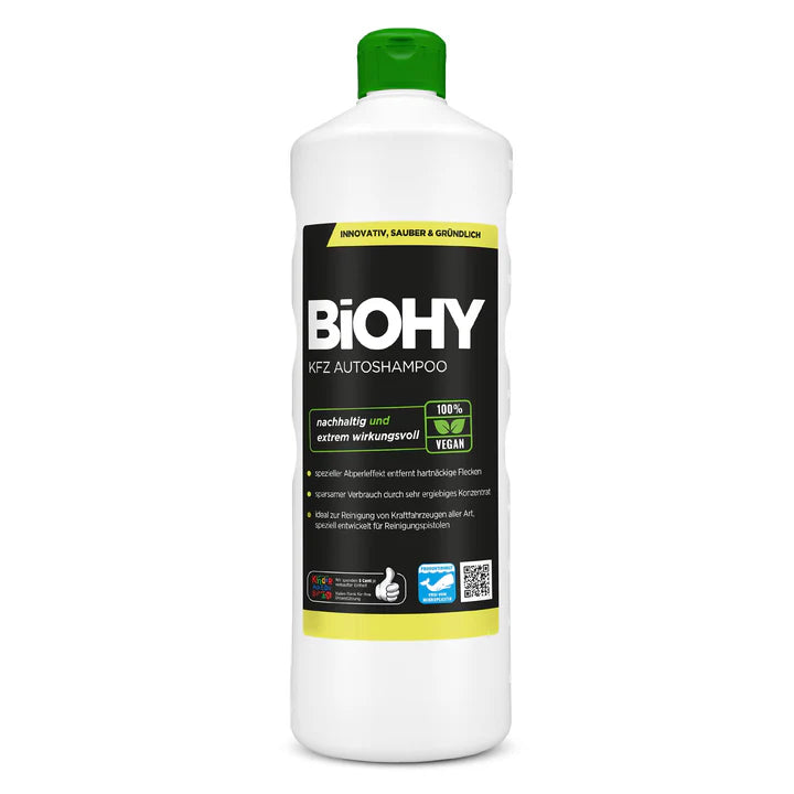 BiOHY shampooing pour voiture, produit de lavage pour voiture, shampooing pour voiture, nettoyant moussant 1L Ma Maisons