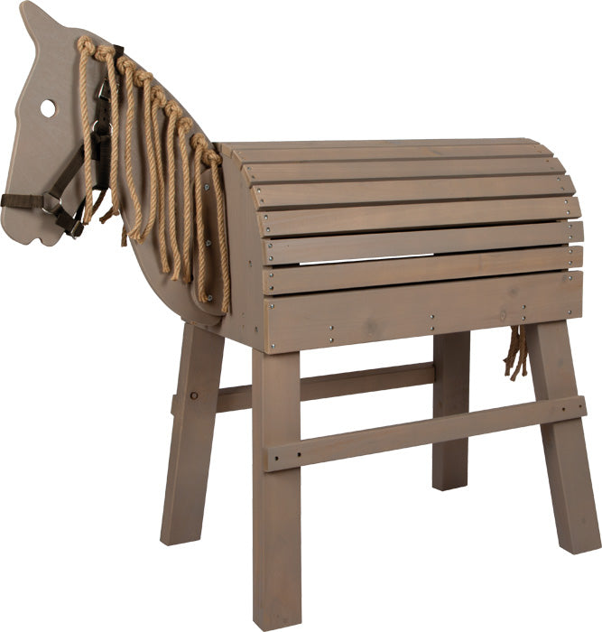 Cheval de bois gris Ma Maisons