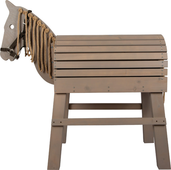 Cheval de bois gris Ma Maisons