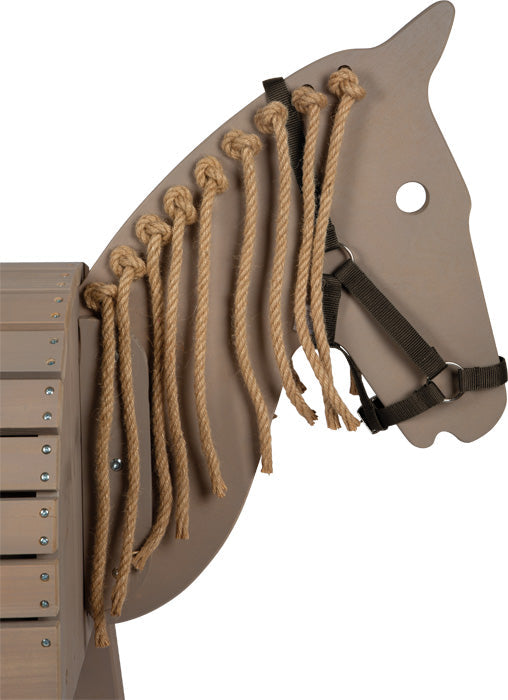 Cheval de bois gris Ma Maisons