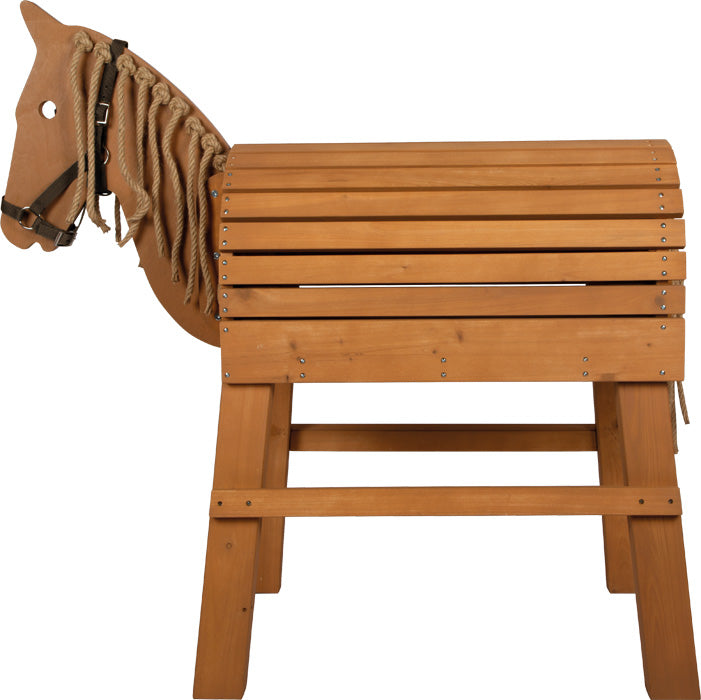 Cheval de bois marron Ma Maisons