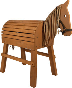 Cheval de bois marron Ma Maisons