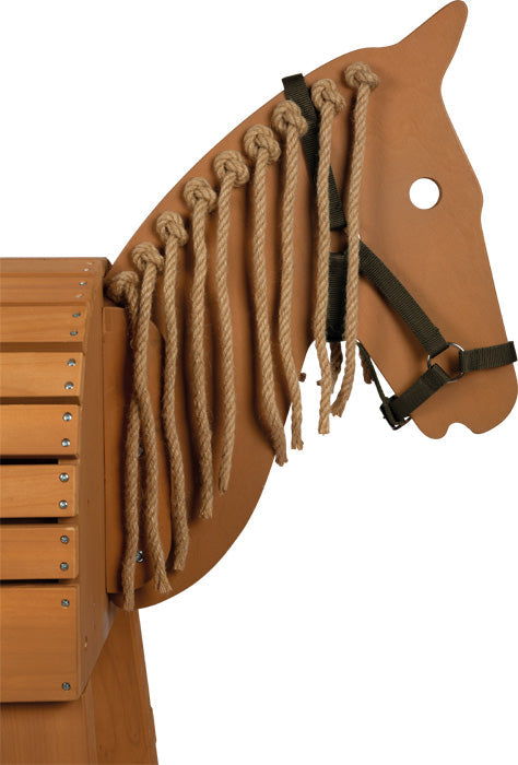 Cheval de bois marron Ma Maisons