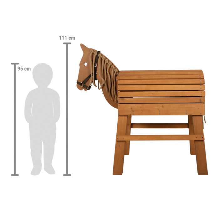 Cheval de bois marron Ma Maisons