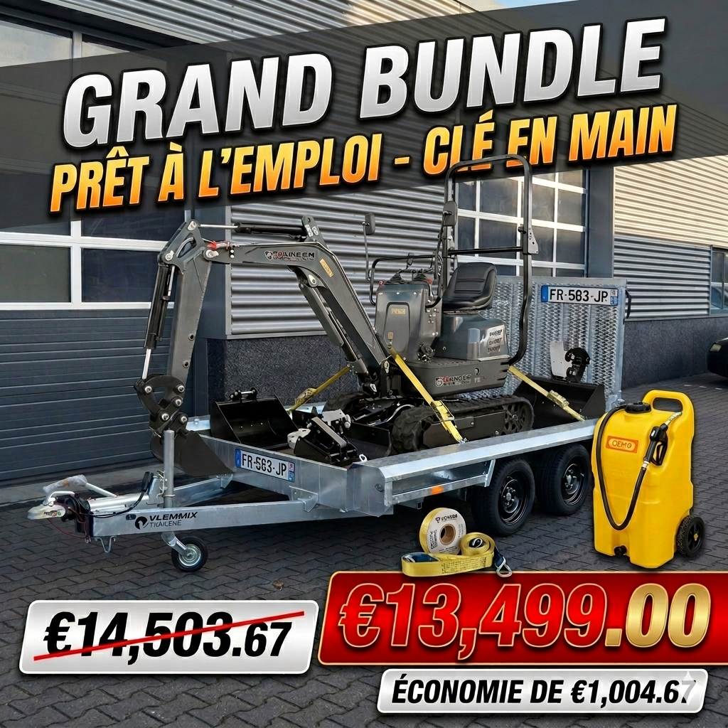Offre groupée Jansen MB-700 mini pelle