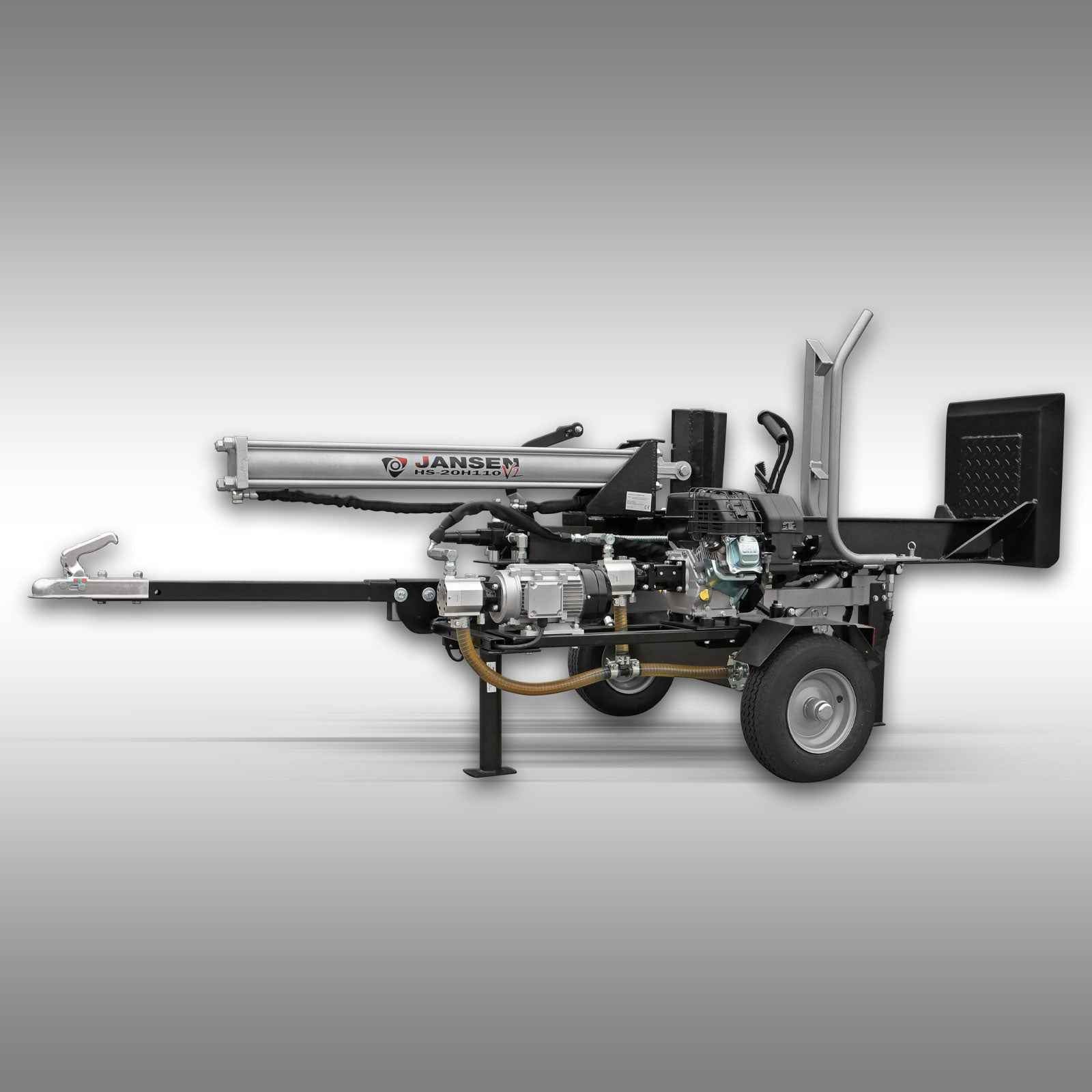 Fendeuse à  Jboisansen HS-20H110K-V2, COMBI, essence+électrique, 20 tonnes, hydraulique