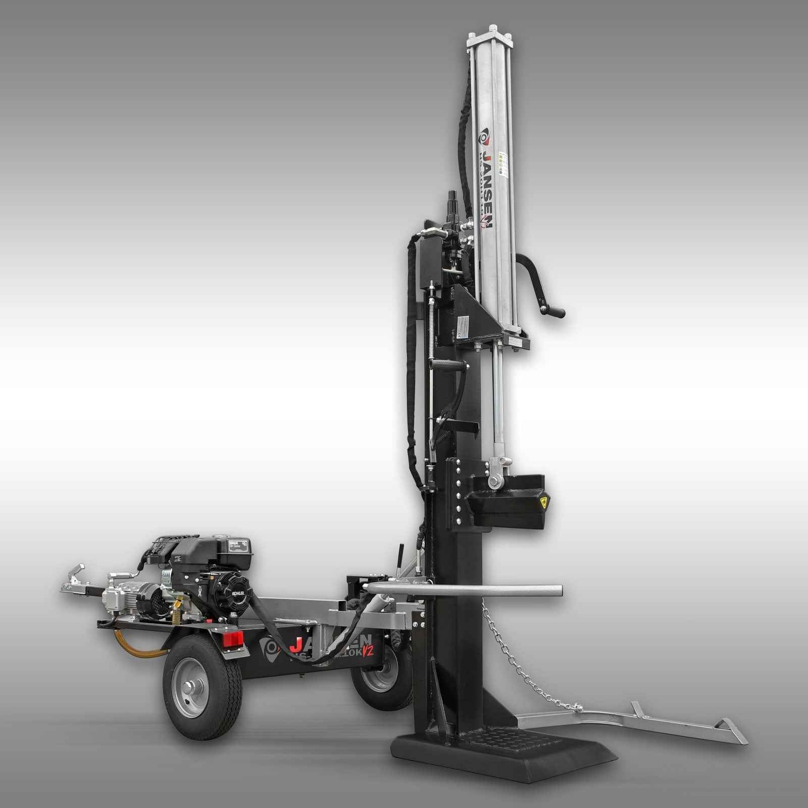 Fendeuse à  Jboisansen HS-20H110K-V2, COMBI, essence+électrique, 20 tonnes, hydraulique