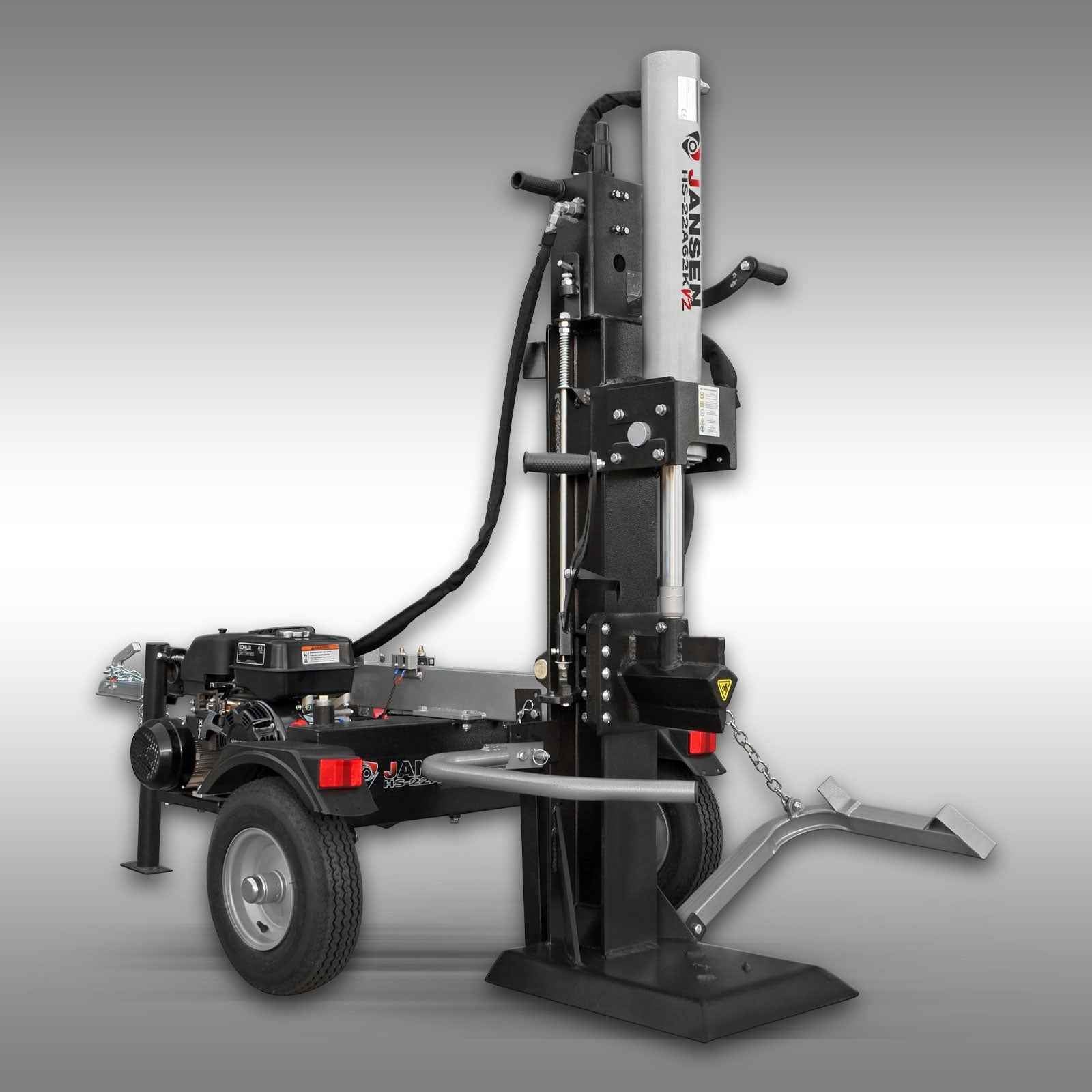 Fendeuse à bois Jansen HS-22A62K-V2, 22 t, 62 cm, essence + électrique