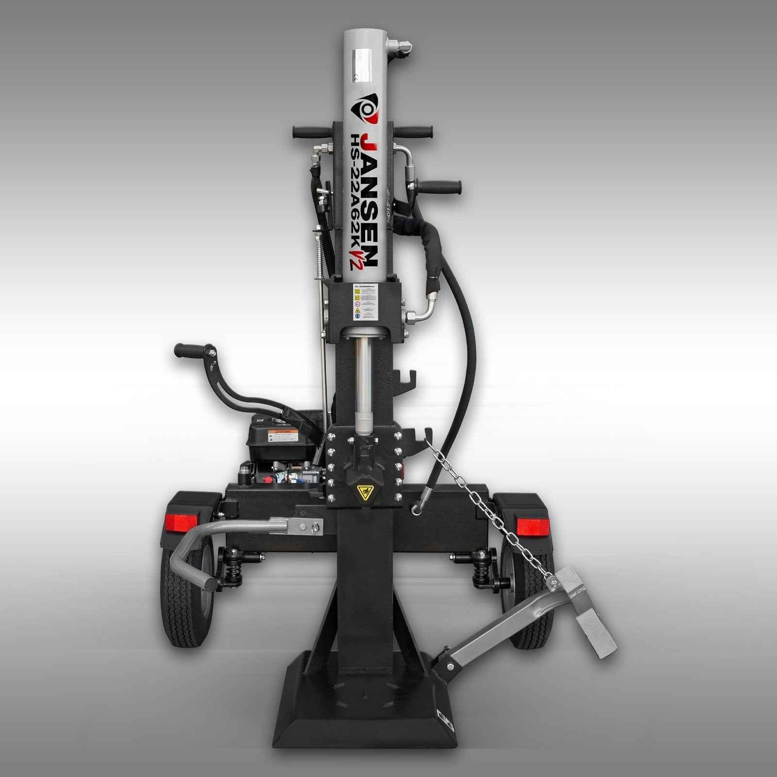 Fendeuse à bois Jansen HS-22A62K-V2, 22 t, 62 cm, essence + électrique