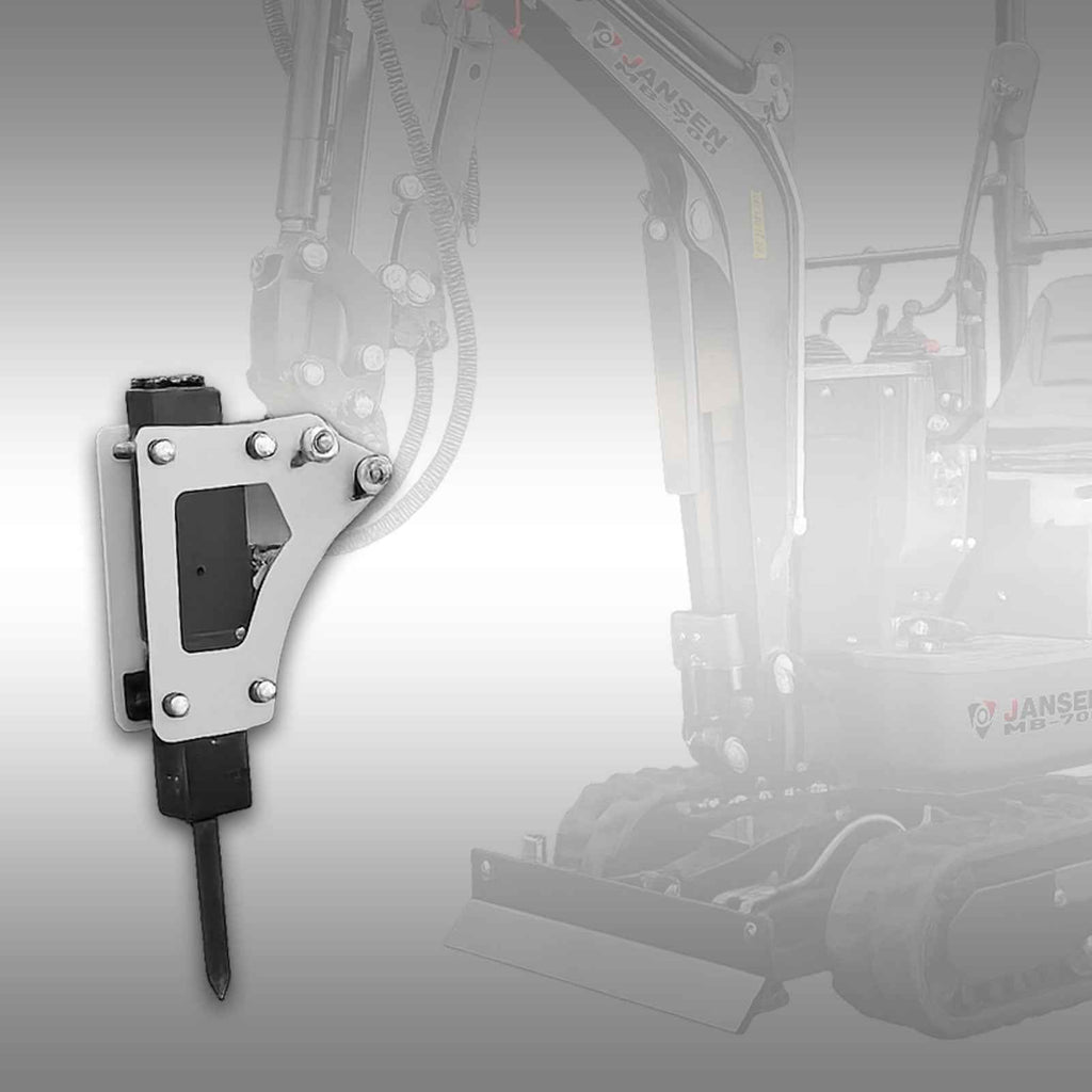 Hydraulic breaker for JANSEN® mini excavator MB-700
