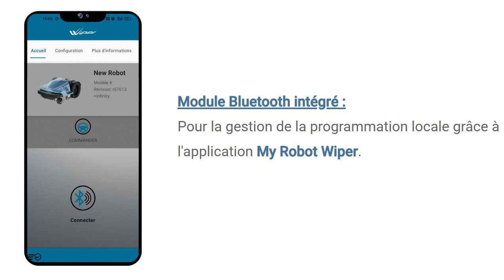 Robot de Tonte WIPER K-LIGHT 800 m²