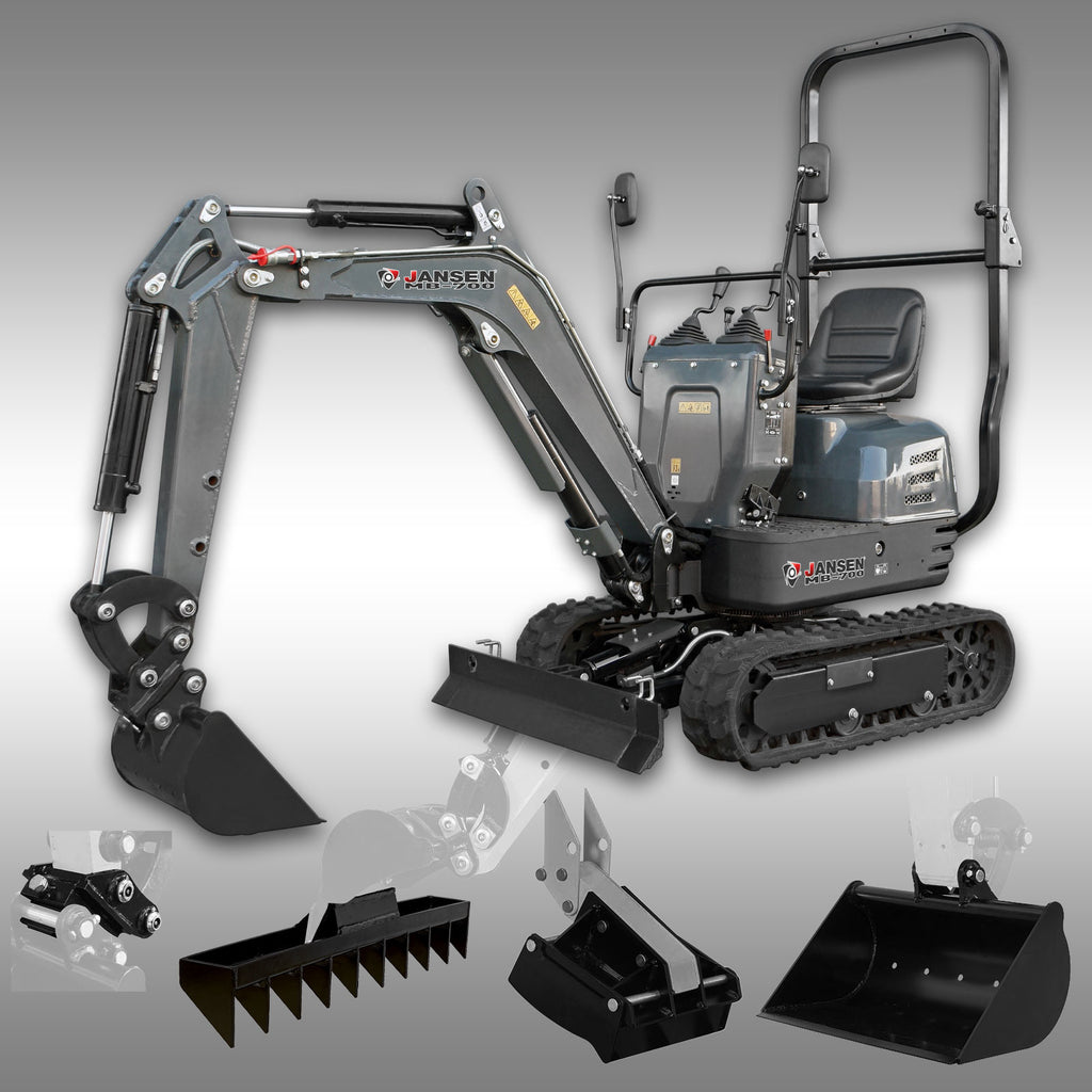 Offre groupée Jansen MB-700 mini pelle