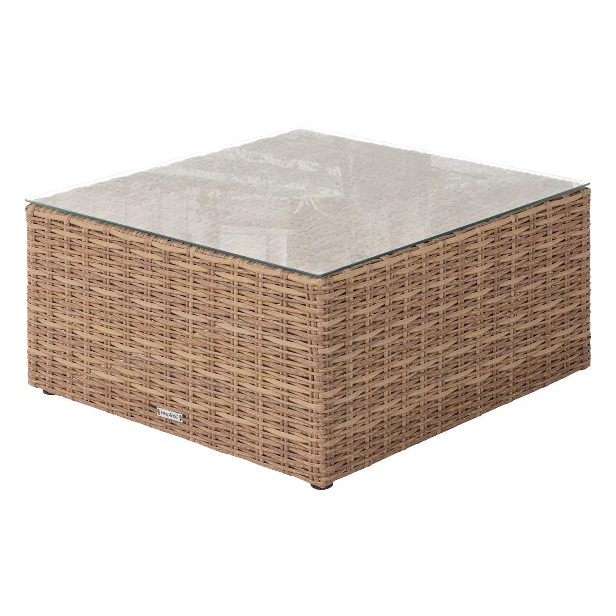 Salon de jardin d'angle 5 places "Mooréa" Savana en aluminium traité époxy beige Ma Maisons