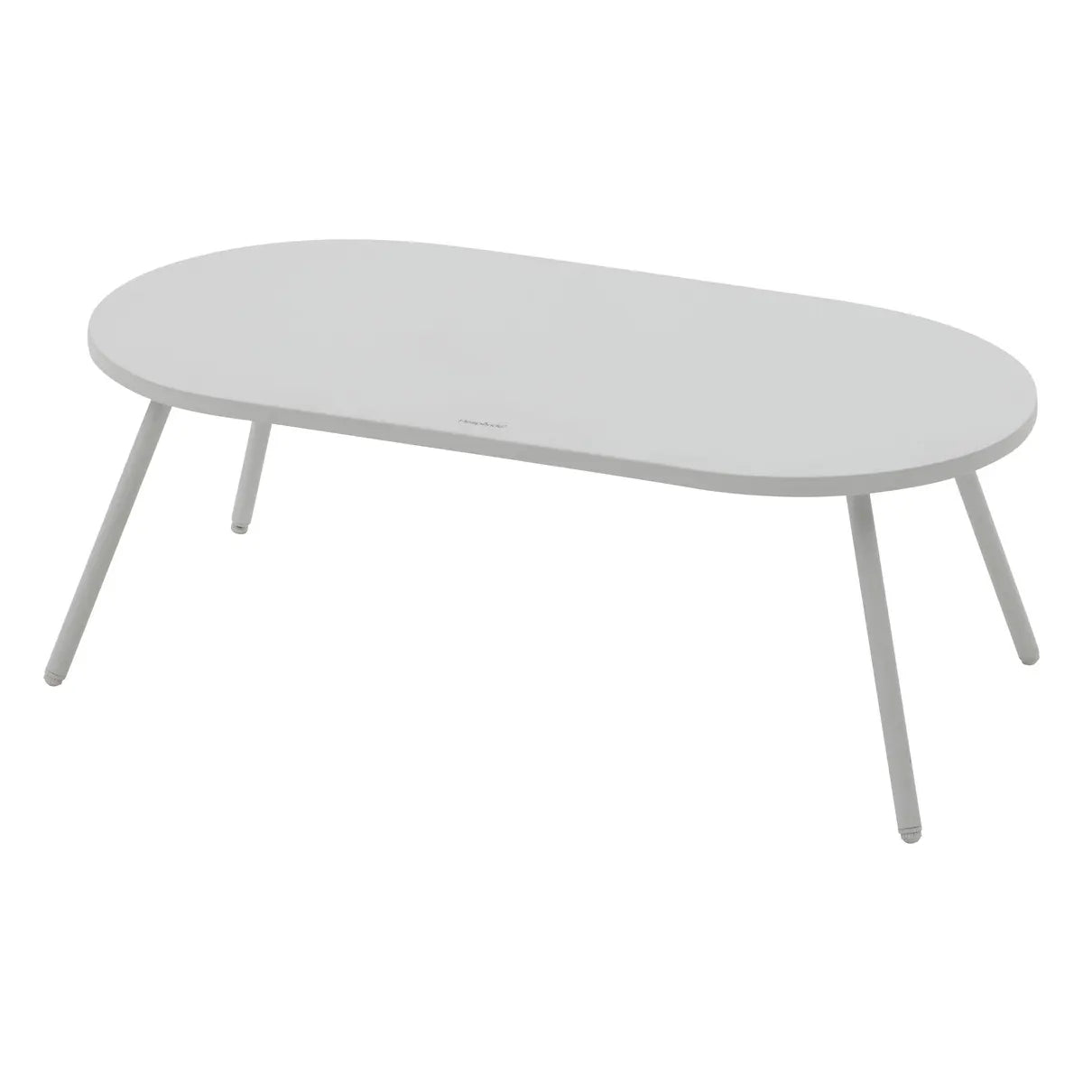 Salon de jardin "Paopao" en acier traité époxy blanc pour 4 personnes, coloris Beige Ma Maisons