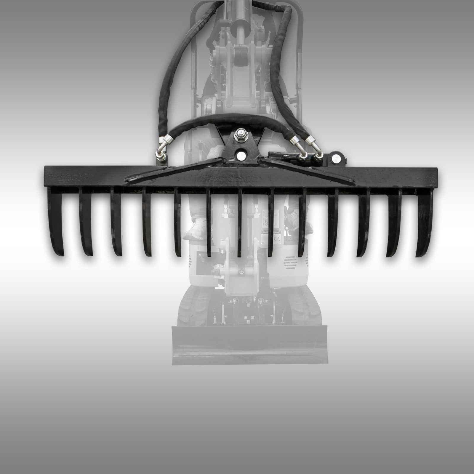 Râteau pivotant hydraulique pour Jansen MB-800