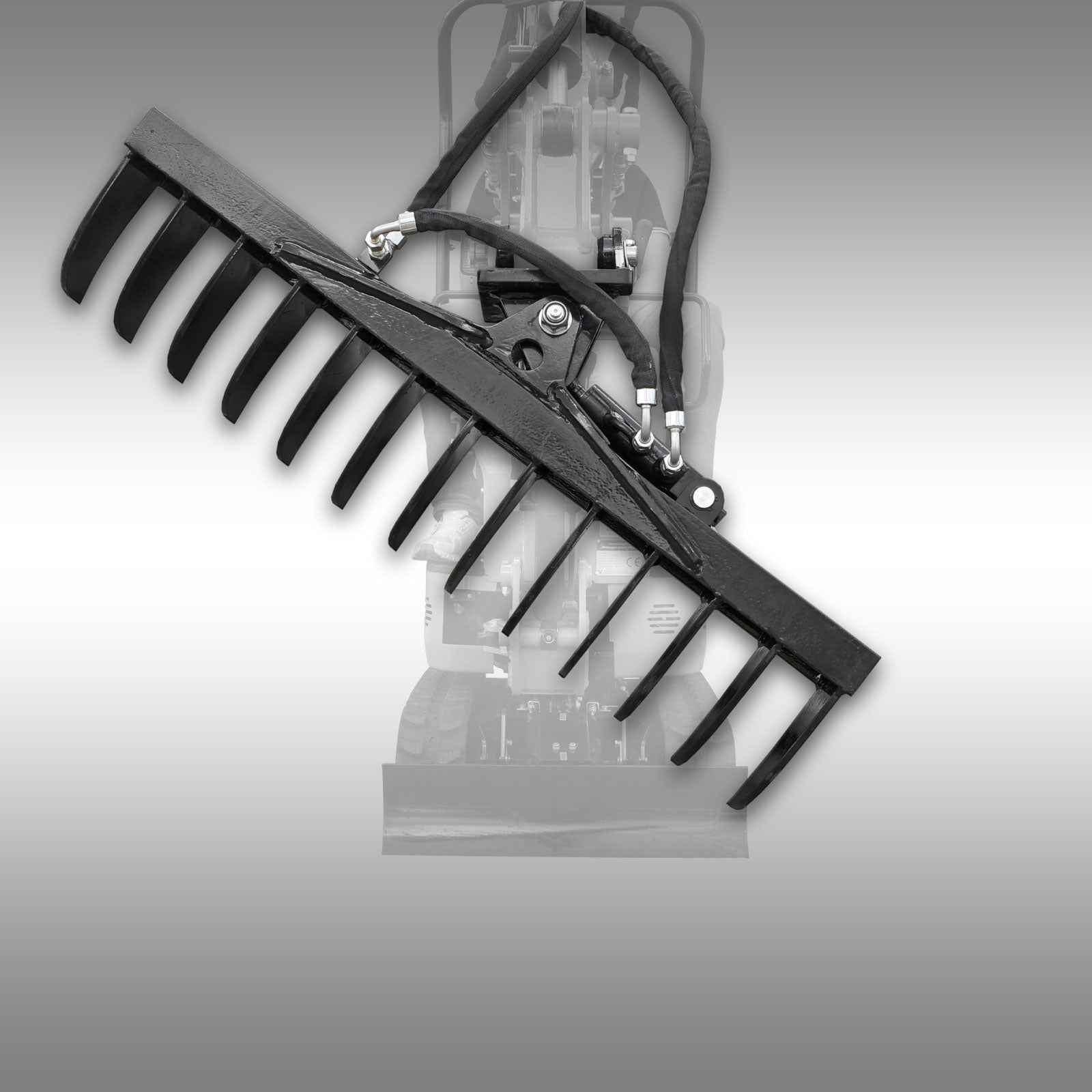 Râteau pivotant hydraulique pour Jansen MB-800