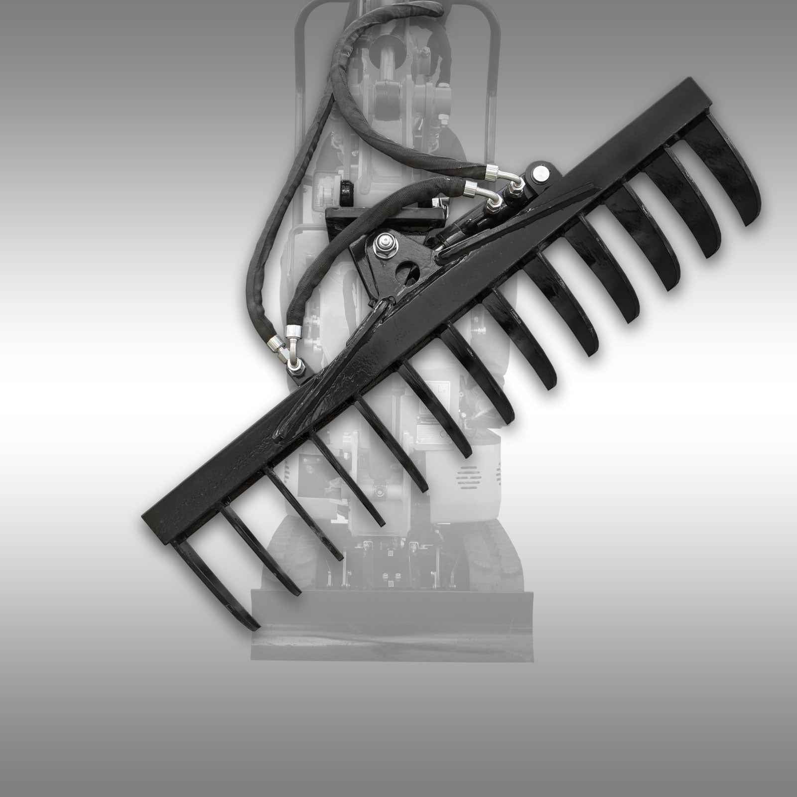 Râteau pivotant hydraulique pour Jansen MB-800