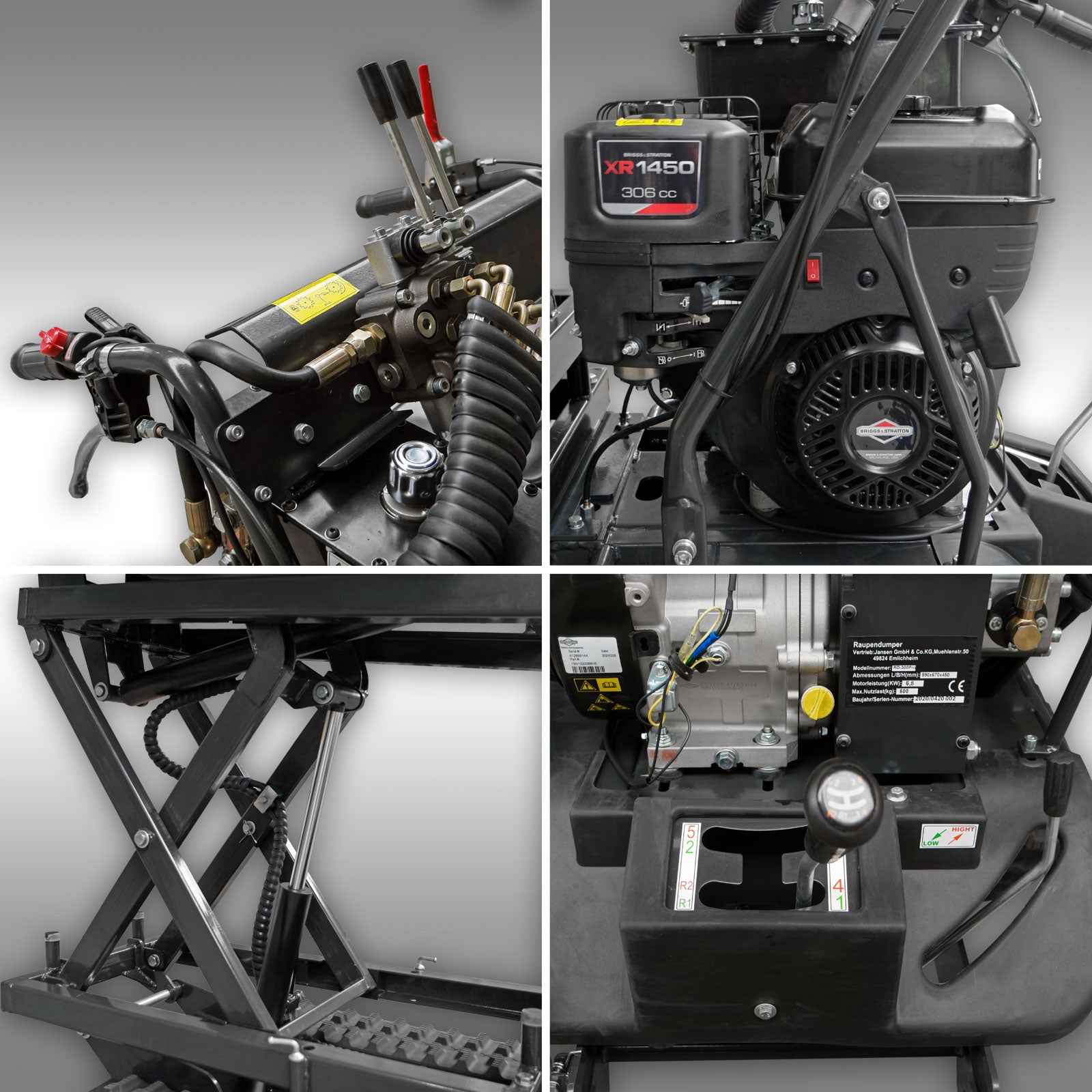 Tombereau sur chenilles Jansen RD-300pro