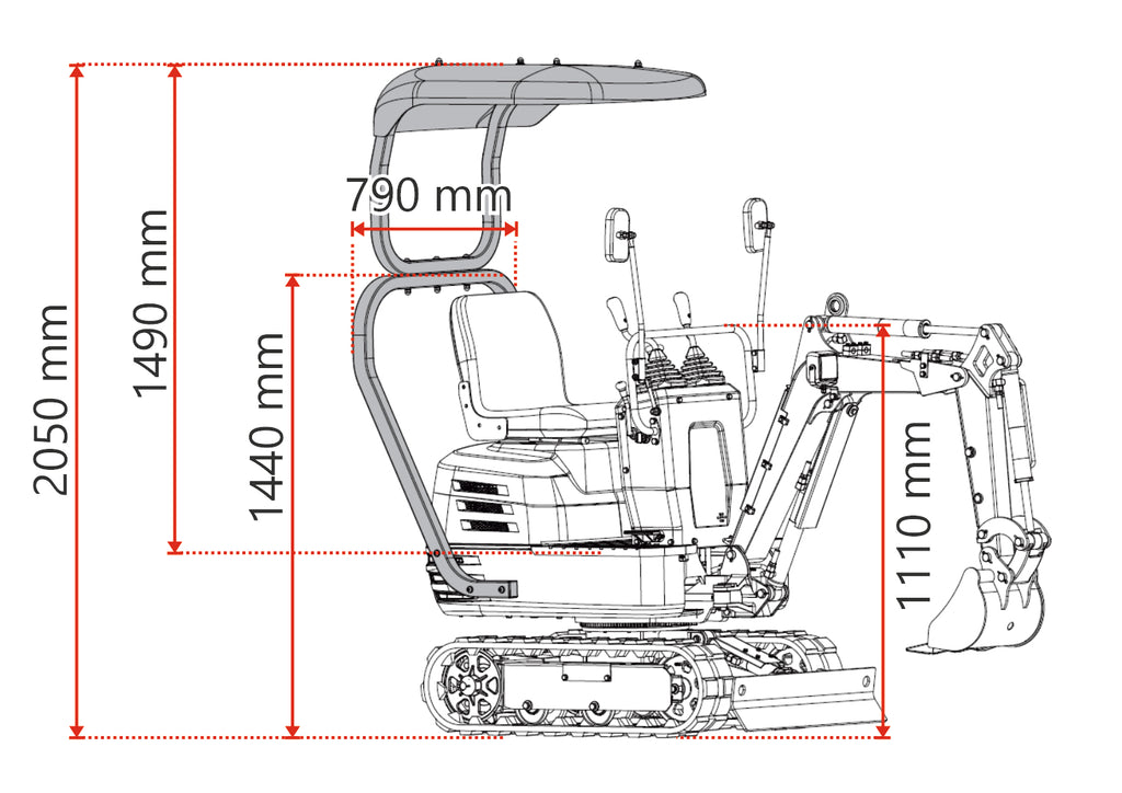 Pack Ultime Chantier : Mini-Pelle Jansen MB-500 + Dumper RD-300pro
