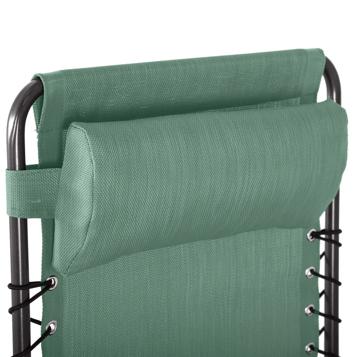 Fauteuil relax de jardin "Silos" vert olive acier traité époxy en texaline Ma Maisons