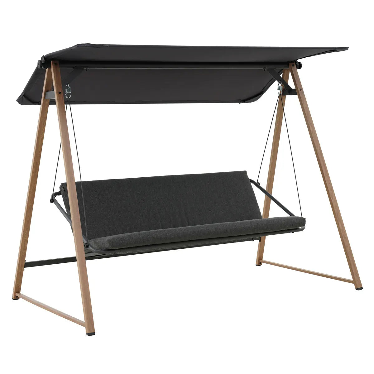Balancelle de jardin "Soly" honey & charbon 224x135x173cm en acier SKU 3560239152835 171007 Ma Maisons