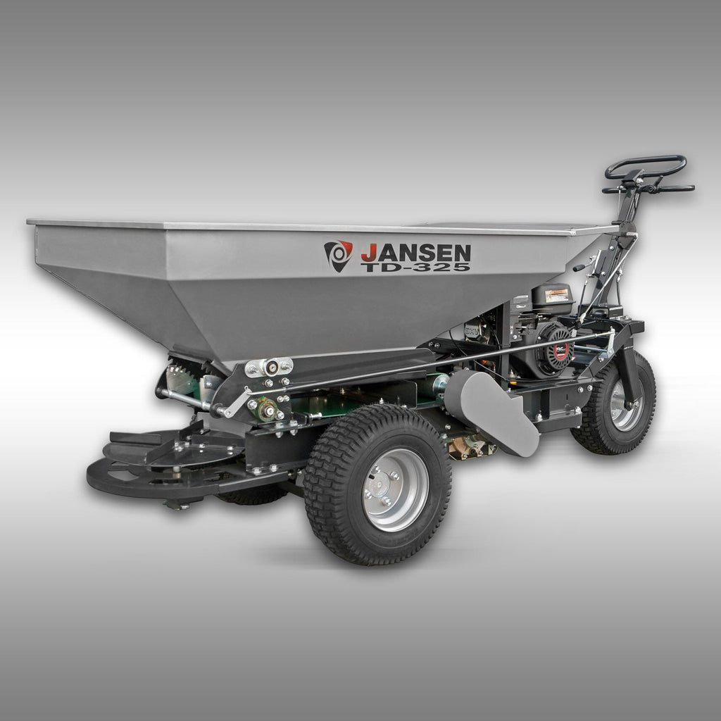 Épandeur de sable Topdresser Jansen TD-325. Précision et efficacité pour l'entretien de votre gazon. Ma Maisons