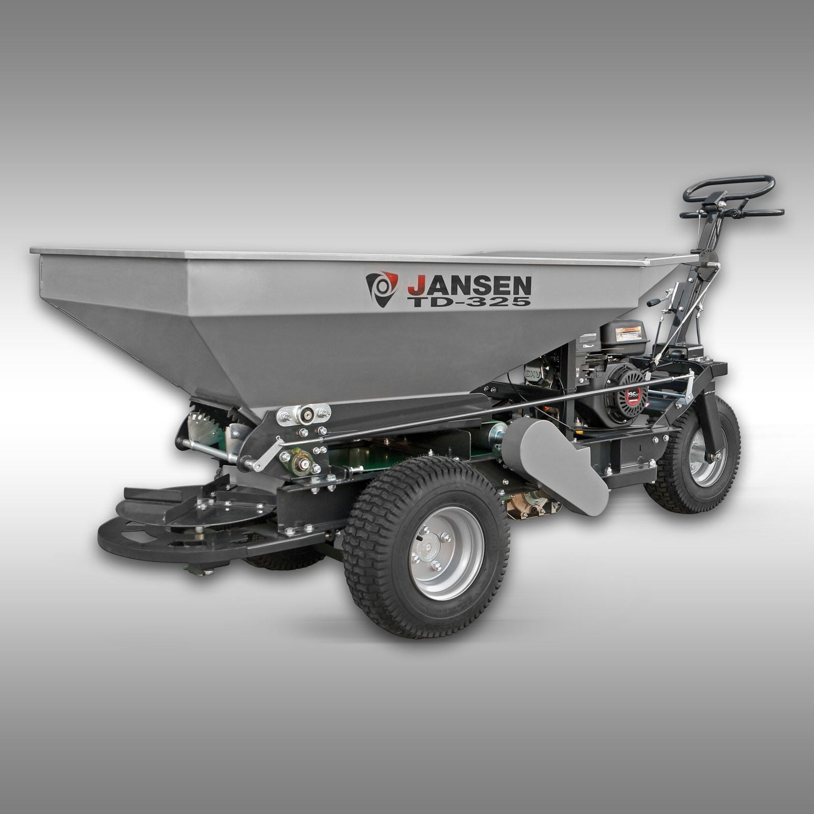 Épandeur de sable Topdresser Jansen TD-325. Précision et efficacité pour l'entretien de votre gazon. Ma Maisons