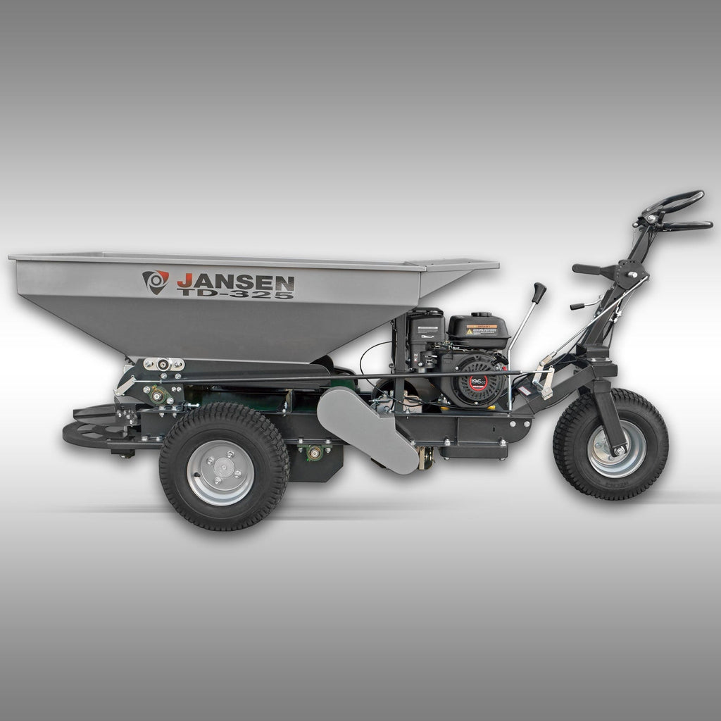 Épandeur de sable Topdresser Jansen TD-325. Précision et efficacité pour l'entretien de votre gazon. Ma Maisons